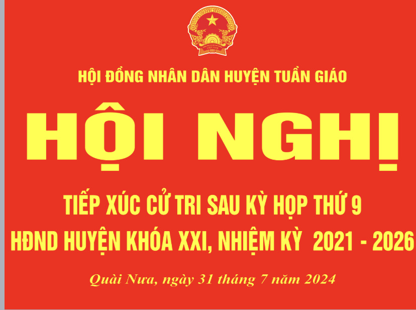 Đại biểu HĐND huyện tiếp xúc cử tri tại xã Quài Nưa